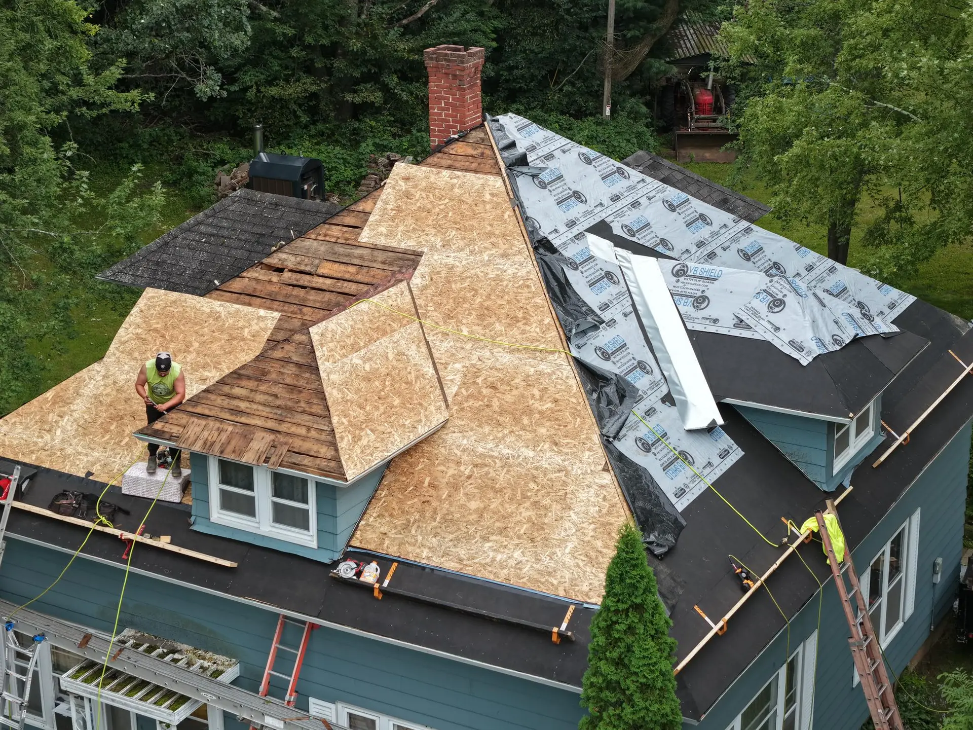 House roof renovation and construction by Bergeron Builders